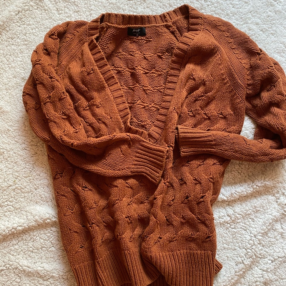 Nasty Gal Oversized V-Neck Sweater